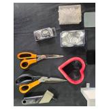 Assorted Office and Craft Supplies Collection Inc Book Ends & Cookie Cutters