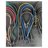 Collection of 22 Mixed Bungee Cords with Hooks