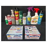 Assorted Household and Garden Chemical Products with Sinus Rinse Kits