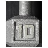 Set of 3 Hex Dumbbells - 20lb and 10lb Weights