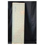 Sewing Measuring Board and Oak Veneer Wood Panel with Jute Twine Pieces