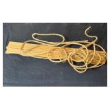 Sewing Measuring Board and Oak Veneer Wood Panel with Jute Twine Pieces