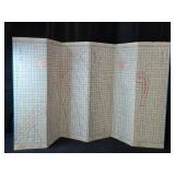 Sewing Measuring Board and Oak Veneer Wood Panel with Jute Twine Pieces