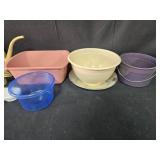 Collection of Assorted Plastic Kitchenware and Garden Accessories