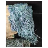 Collection of Fabric and Textile Items Including Prayer Shawl, Neck Roll, Throws & More!