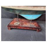 Artisan Metal Sailboat Model with Decorative Sails