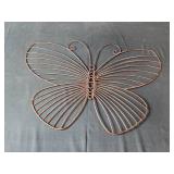 Decorative Wall Art Set with Butterfly, Palm Leaves, and Eiffel Tower
