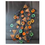 Kaleidoscope Metal Wall Sculpture in Geometric Design - see pictures for orig retail price!