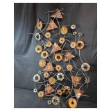 Kaleidoscope Metal Wall Sculpture in Geometric Design - see pictures for orig retail price!