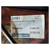 Kaleidoscope Metal Wall Sculpture in Geometric Design - see pictures for orig retail price!