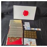 Large Holiday Decoration Collection with Ornaments and Gift Wraps