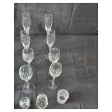 Collection of Crystal Wine and Champagne Glasses