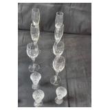 Collection of Crystal Wine and Champagne Glasses