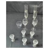 Collection of Crystal Wine and Champagne Glasses