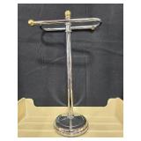 Assorted Office and Household Items Including Paper Trays, Phone, and Lamp