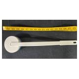 Assorted Office and Household Items Including Paper Trays, Phone, and Lamp