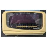 Assorted Office and Household Items Including Paper Trays, Phone, and Lamp