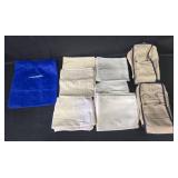 Set of Beige and White Pillow Covers with Hooks and Little Hospice Tote Bag