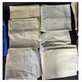 Set of Beige and White Pillow Covers with Hooks and Little Hospice Tote Bag