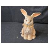 Assorted Easter Decoration Set Including Ceramic Bunnies and Baskets