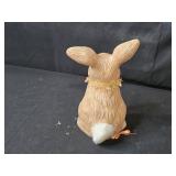 Assorted Easter Decoration Set Including Ceramic Bunnies and Baskets