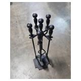 Set of Gardening Tools with Fireplace Tool Set Included