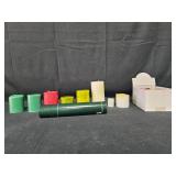 Collection of Assorted Pillar Candles and Votive Candle Set
