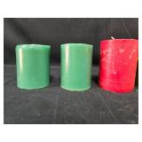 Collection of Assorted Pillar Candles and Votive Candle Set