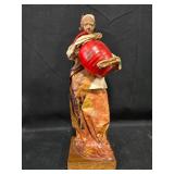 Set of 2 Vintage Handmade Papier-Mache Figurines