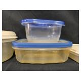 Stainless Steel Ice Bucket with Assorted Plastic Storage Containers