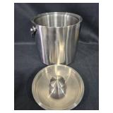 Stainless Steel Ice Bucket with Assorted Plastic Storage Containers