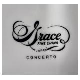 Grace Fine China "Concerto" Dinnerware Set - stands not included