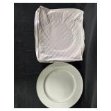 Set of Grace Fine China Dinner and Soup Plates - stands not inc