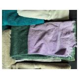 Collection of Assorted Bath Towels in Various Colors