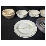 Kitchenware Collection: Mugs, Ceramic Bowls, Paper Cups, Plates, and Plastic Spoons