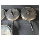 Set of 5 Stainless Steel Saucepans with Lids