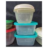 Collection of Mixed Plastic Storage Containers