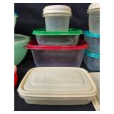 Collection of Mixed Plastic Storage Containers