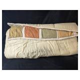 King Size Suede Blanket with Patchwork Design