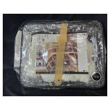 King Size Suede Blanket with Patchwork Design