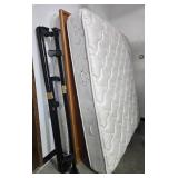 King Size Bed Frame with Headboard and Mattress Set