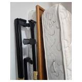 King Size Bed Frame with Headboard and Mattress Set