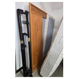 King Size Bed Frame with Headboard and Mattress Set