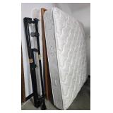 King Size Bed Frame with Headboard and Mattress Set