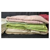 Set of Various Colored and White Bath Towels