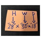 Wicker Serving Cart with Two Shelves and Handle