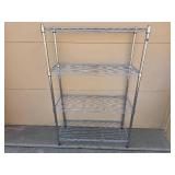Adjustable Chrome Wire Shelving Unit 55