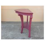 Decorative Plum Painted Console Table with Curved Legs
