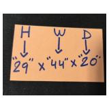 Decorative Plum Painted Console Table with Curved Legs