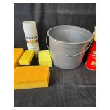 Collection of Household Cleaning and Maintenance Supplies